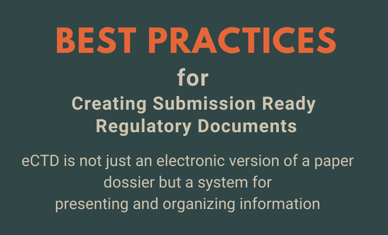 Best Practices For Creating Submission Ready Regulatory Documents Banner